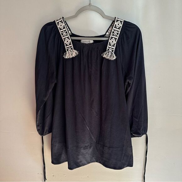 dorothee schumacher Tops - Dorothee Schumacher cotton navy blouse XS